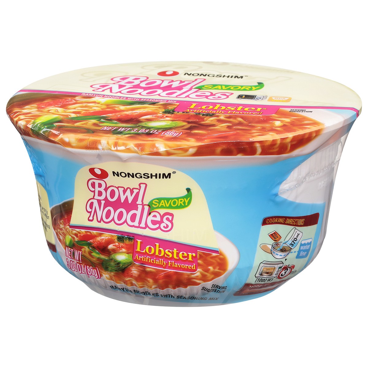 slide 5 of 11, Nongshim Nong Shim Noodle Lobster, 3.03 oz