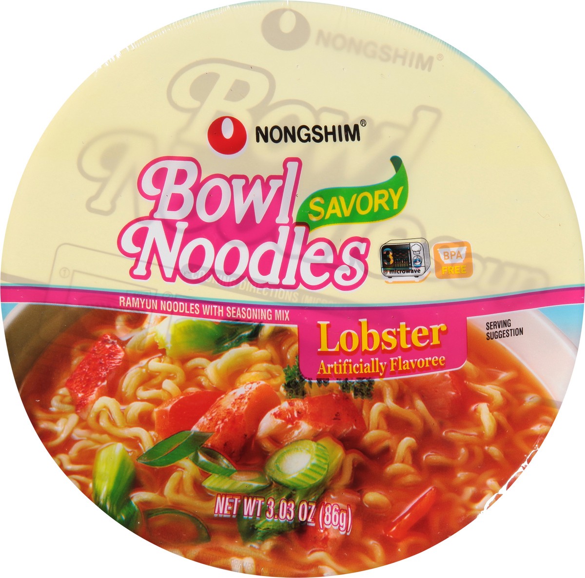 slide 10 of 11, Nongshim Nong Shim Noodle Lobster, 3.03 oz