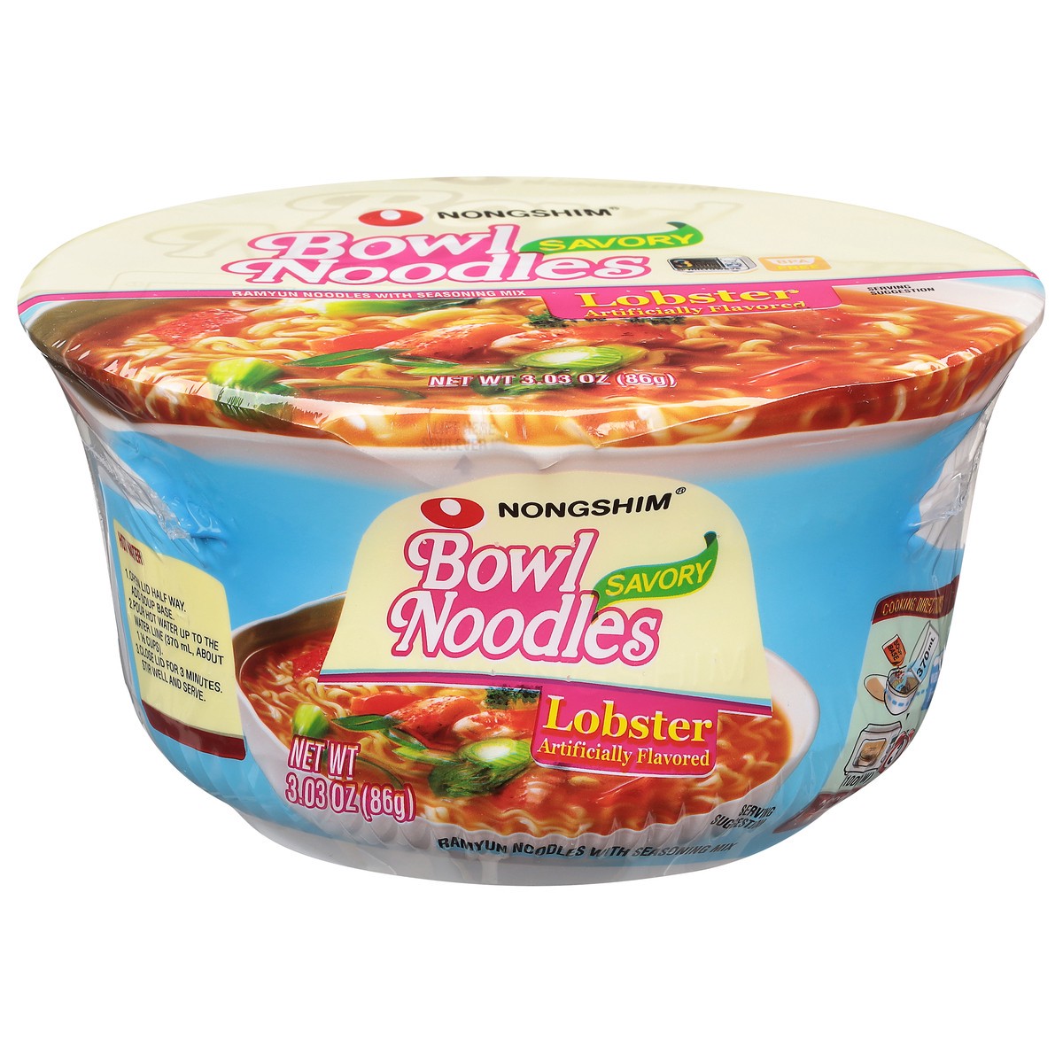 slide 2 of 11, Nongshim Nong Shim Noodle Lobster, 3.03 oz