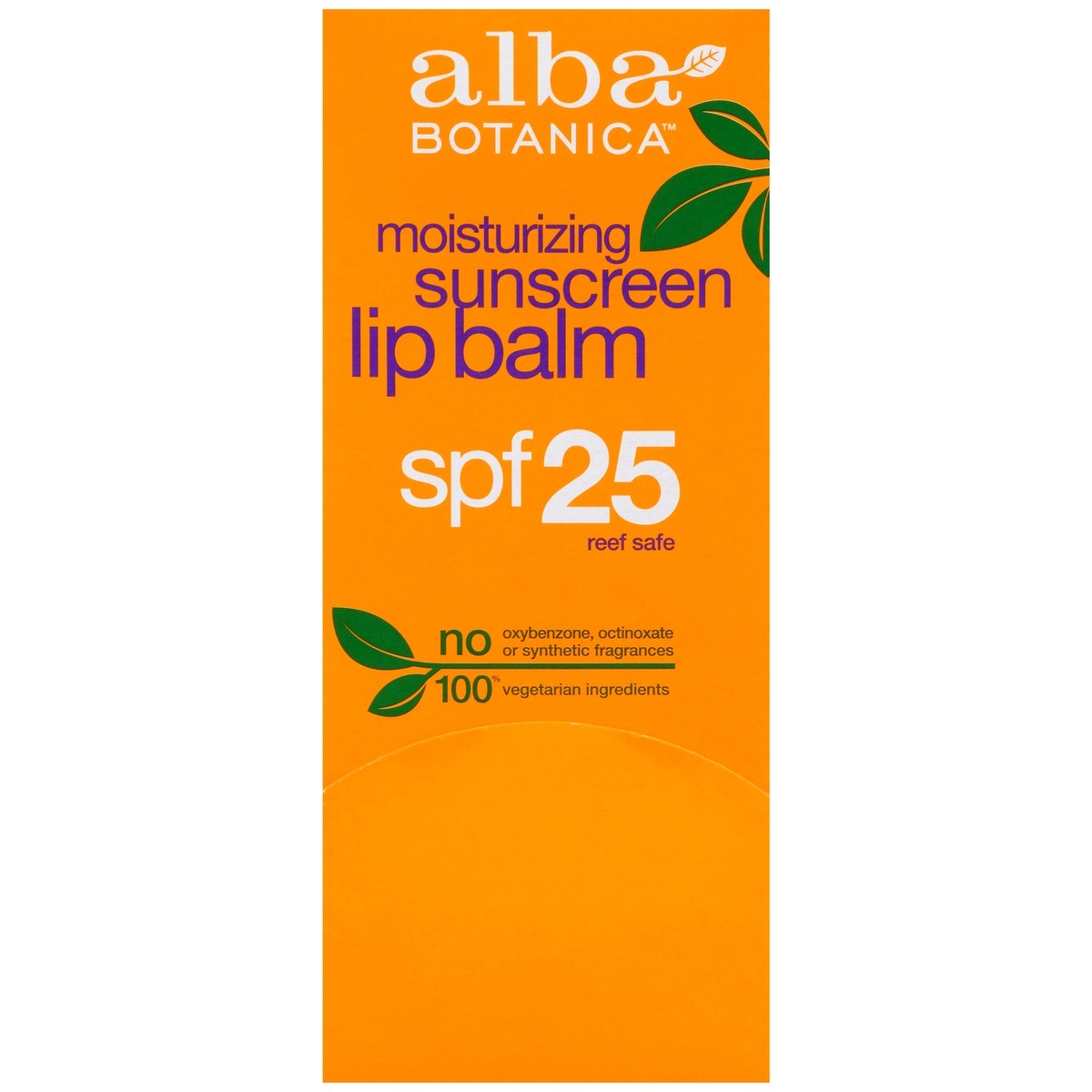 slide 1 of 7, Alba Botanica Broad Spectrum SPF 25 Moisturizing Sunscreen Lip Balm 0.15 oz, 0.15 fl oz
