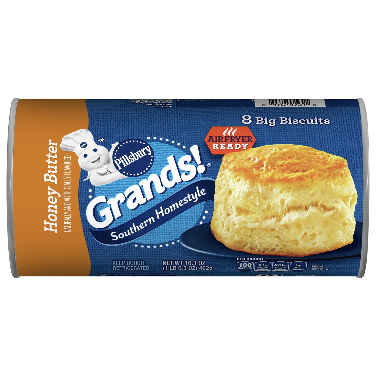 slide 1 of 1, Grands! Southern Homestyle Biscuits, Honey Butter, 8 Ct, 16.3 oz, 16.3 oz