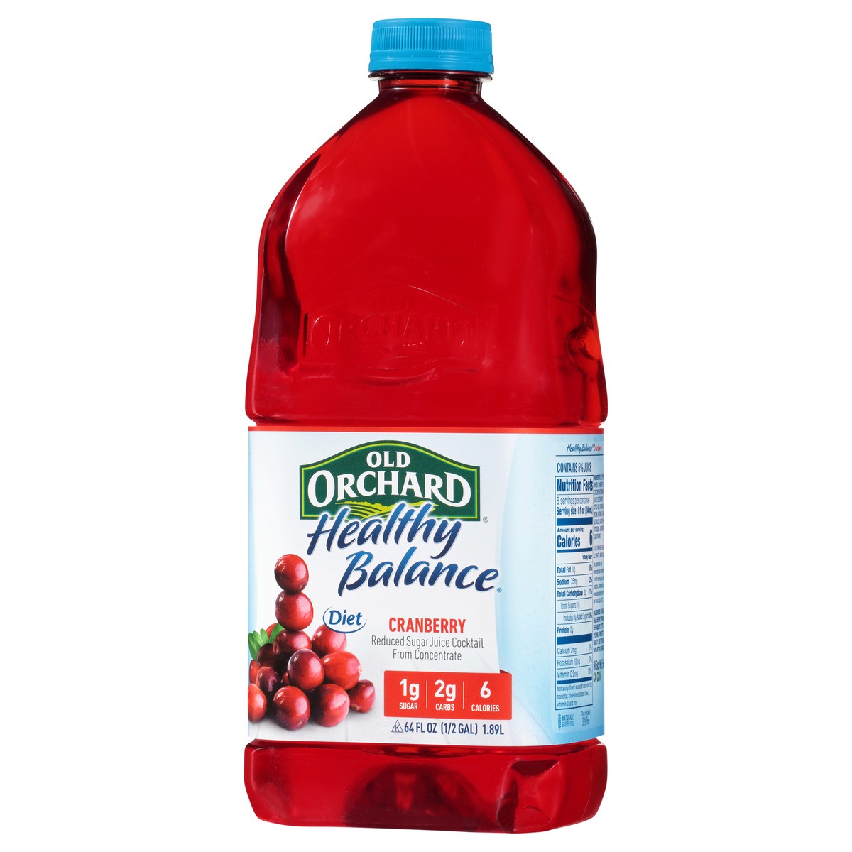 slide 5 of 9, Old Orchard Healthy Balance Diet Cranberry Juice Cocktail - 64 fl oz, 64 fl oz