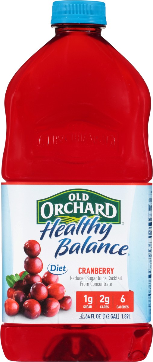 slide 7 of 9, Old Orchard Healthy Balance Diet Cranberry Juice Cocktail - 64 fl oz, 64 fl oz