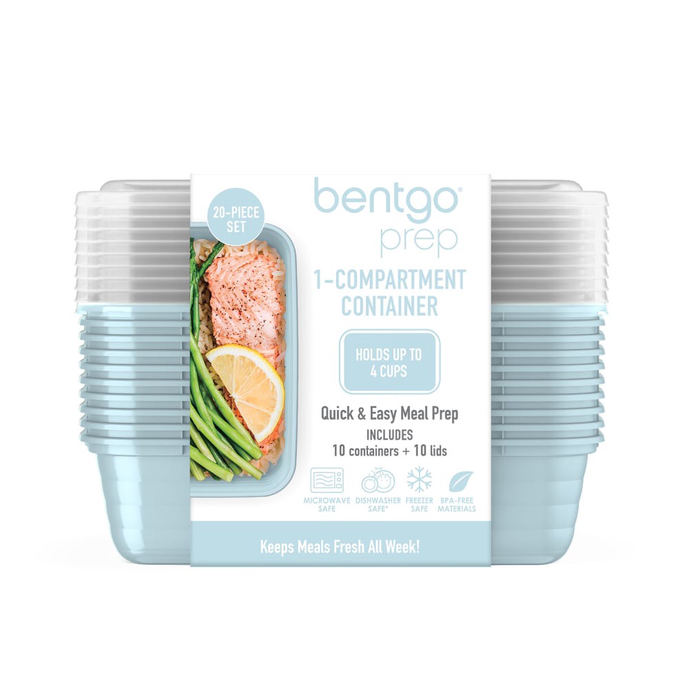 slide 1 of 1, Bentgo Prep Compartment Container - Blue, 20 ct