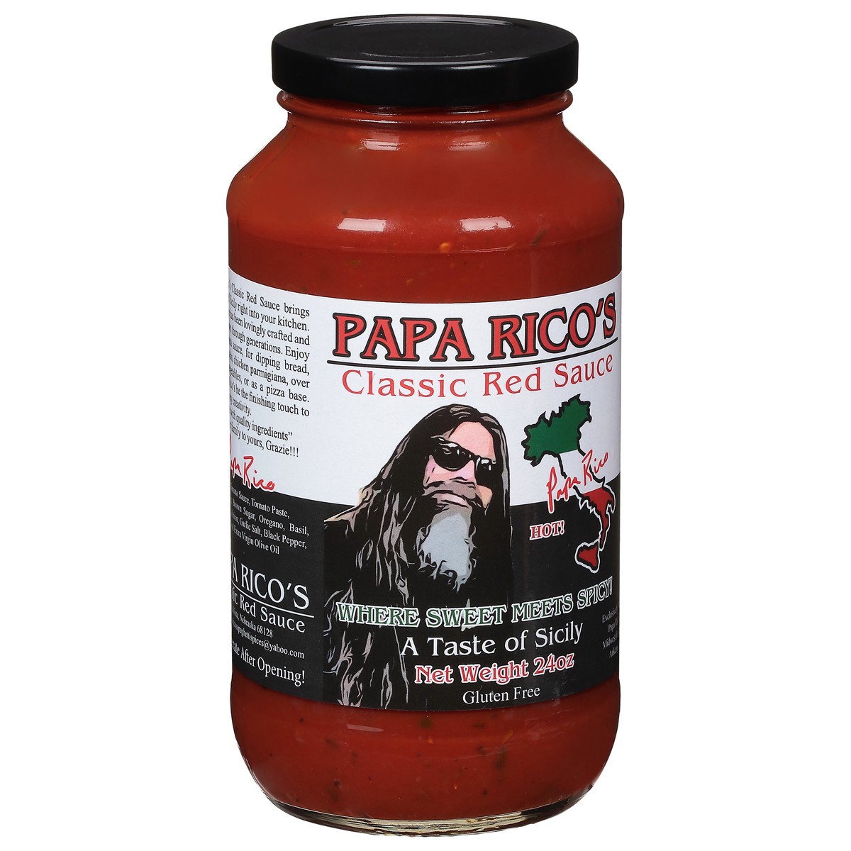 slide 5 of 9, Papa Rico's Hot Classic Red Sauce 24 oz, 24 oz