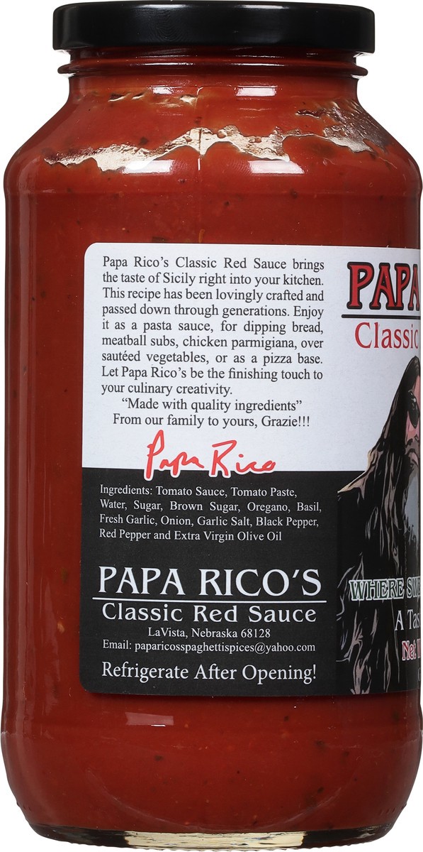 slide 9 of 9, Papa Rico's Hot Classic Red Sauce 24 oz, 24 oz