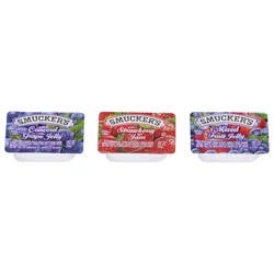 Smucker''s Strawberry Jam, Mixed Fruit and Concord Grape Jelly Assortment, 1/2 oz Plastic Portion Control Cup, 200-Count Case