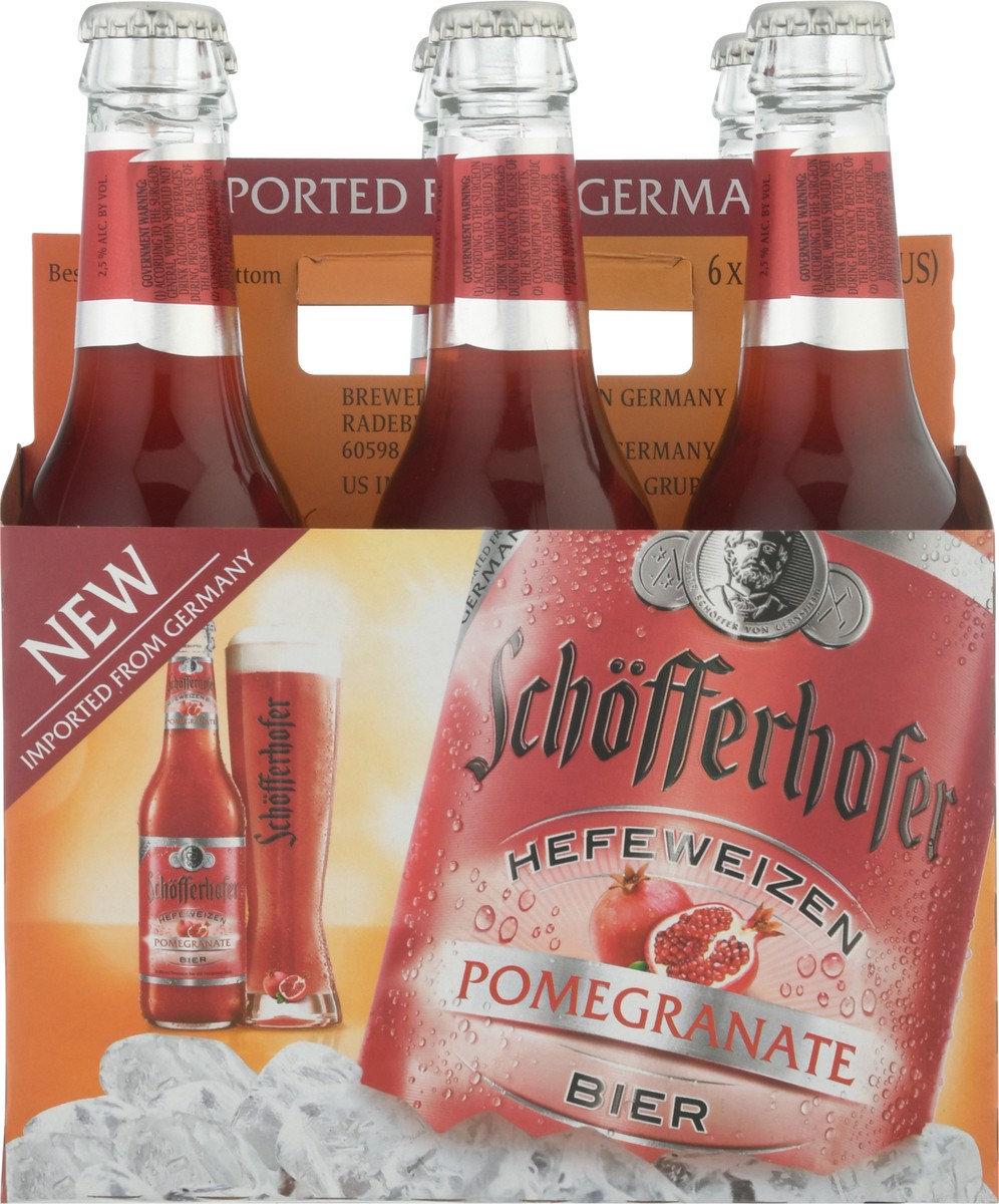 slide 7 of 9, Schöfferhofer 6 Pack Unfiltered Hefeweizen Pomegranate Beer 6 ea, 6 ct