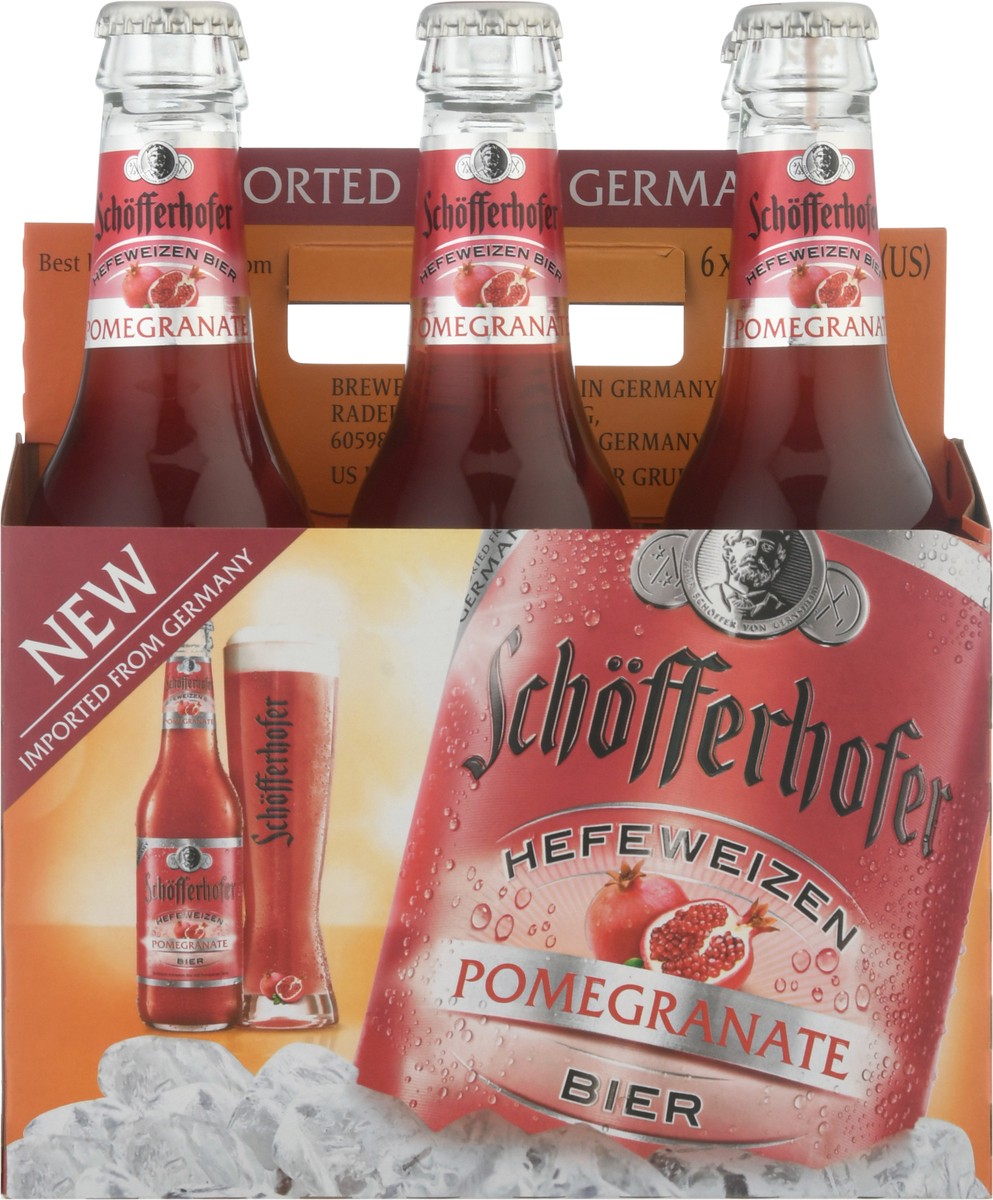 slide 4 of 9, Schöfferhofer 6 Pack Unfiltered Hefeweizen Pomegranate Beer 6 ea, 6 ct