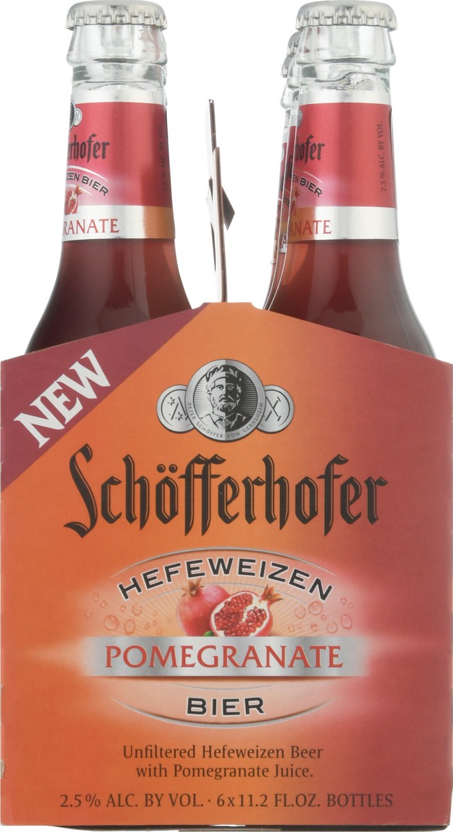 slide 8 of 9, Schöfferhofer 6 Pack Unfiltered Hefeweizen Pomegranate Beer 6 ea, 6 ct