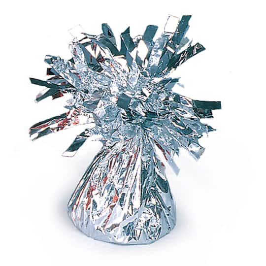 slide 1 of 1, N/a Foil Covered Balloon Weight, 5.25 oz