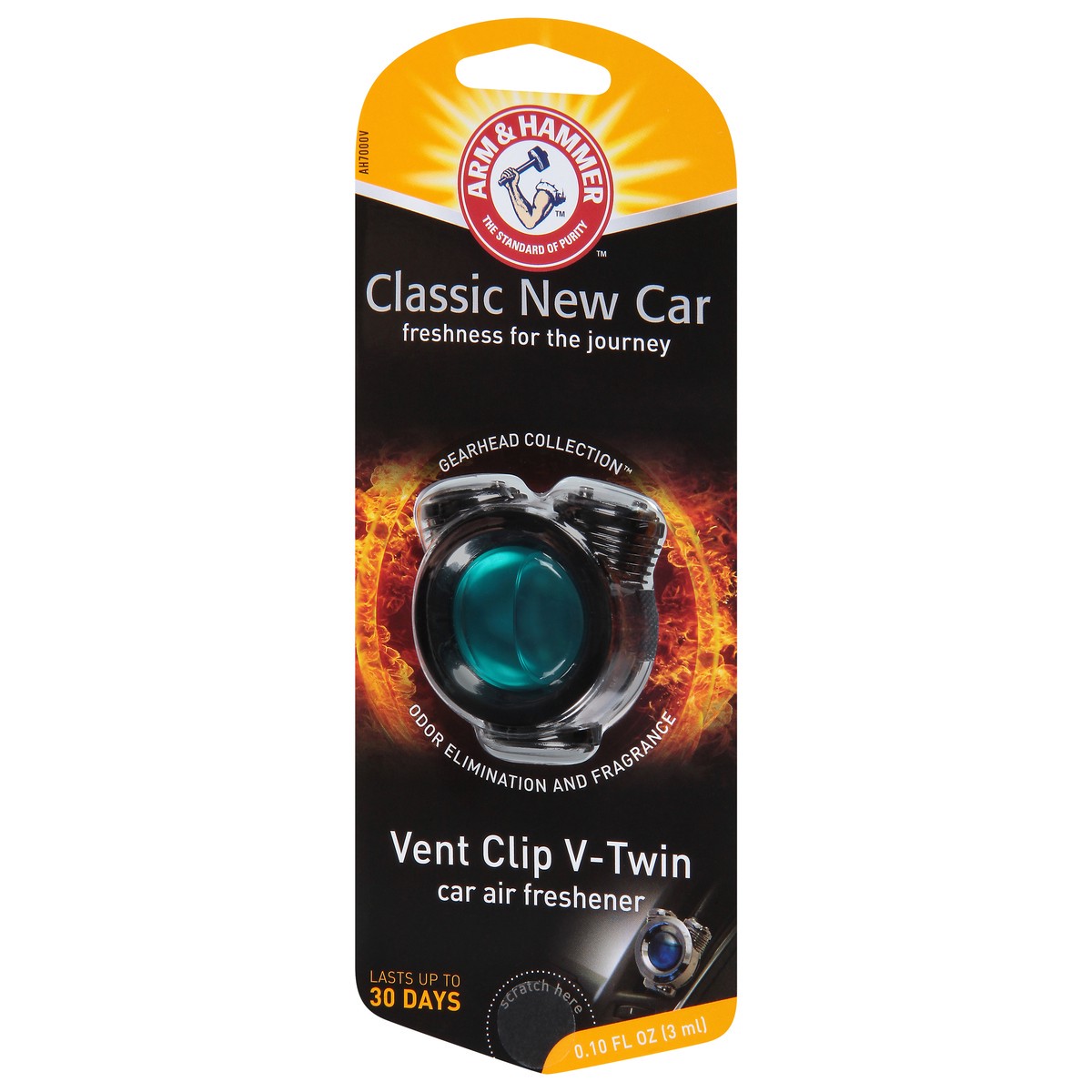 slide 11 of 11, ARM & HAMMER Vent Clip V-Twin Classic New Car Car Air Freshener 0.10 fl oz, 0.1 fl oz