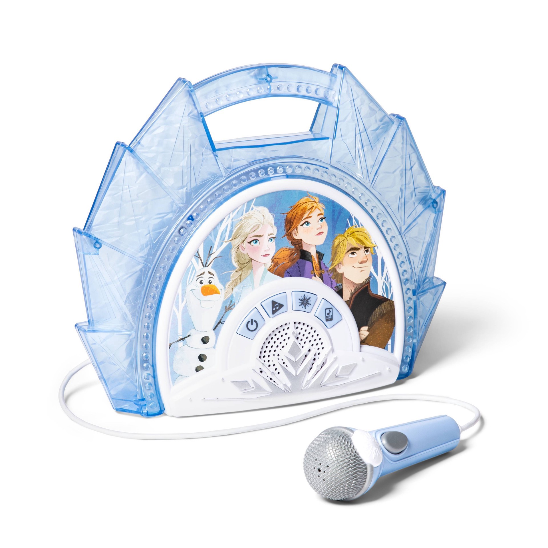 slide 3 of 13, Disney Frozen Sing-Along Boombox Speaker with Microphone, 1 ct