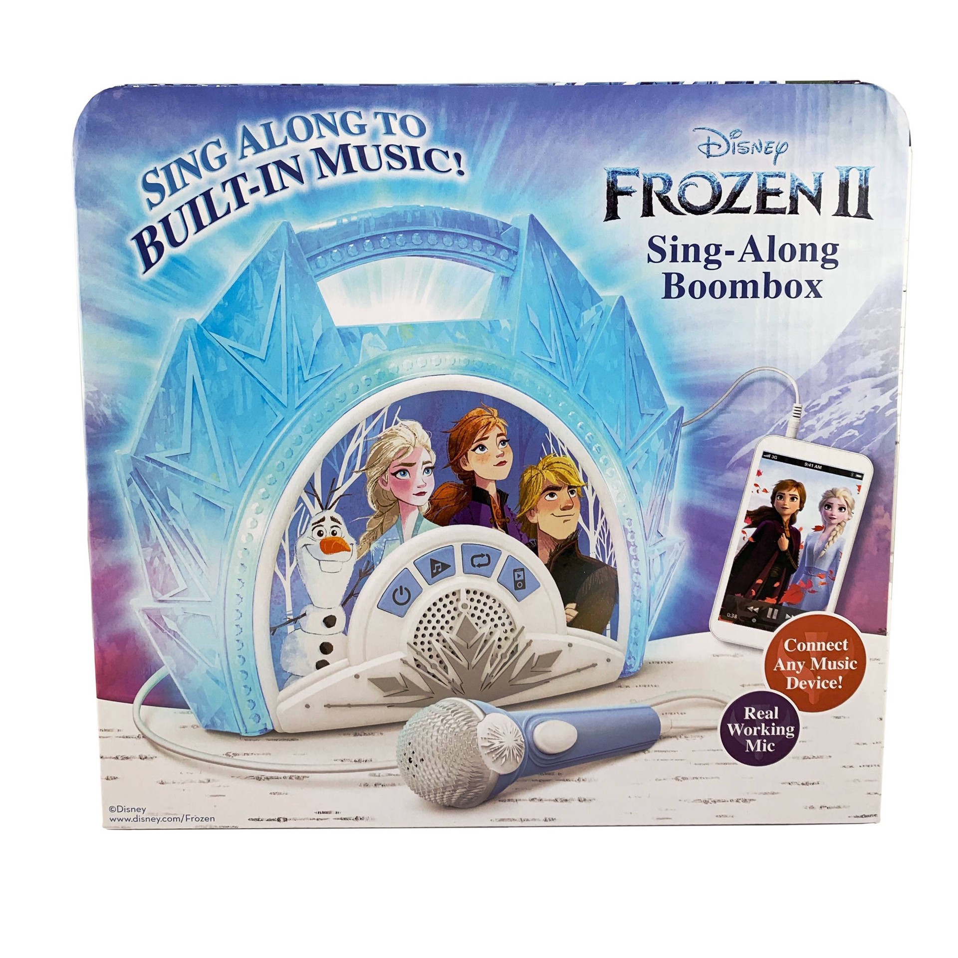 slide 2 of 13, Disney Frozen Sing-Along Boombox Speaker with Microphone, 1 ct