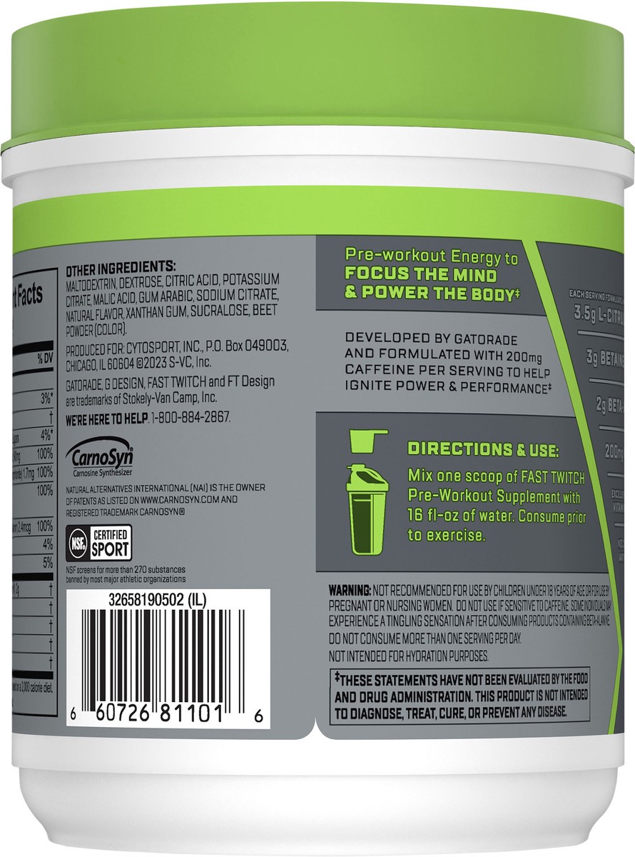 slide 5 of 6, MUSCLE MILK Pre-Workout Supplement, 16.2 oz