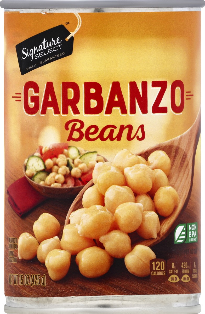 slide 2 of 4, Signature Garbanzo Beans 15 oz, 15 oz