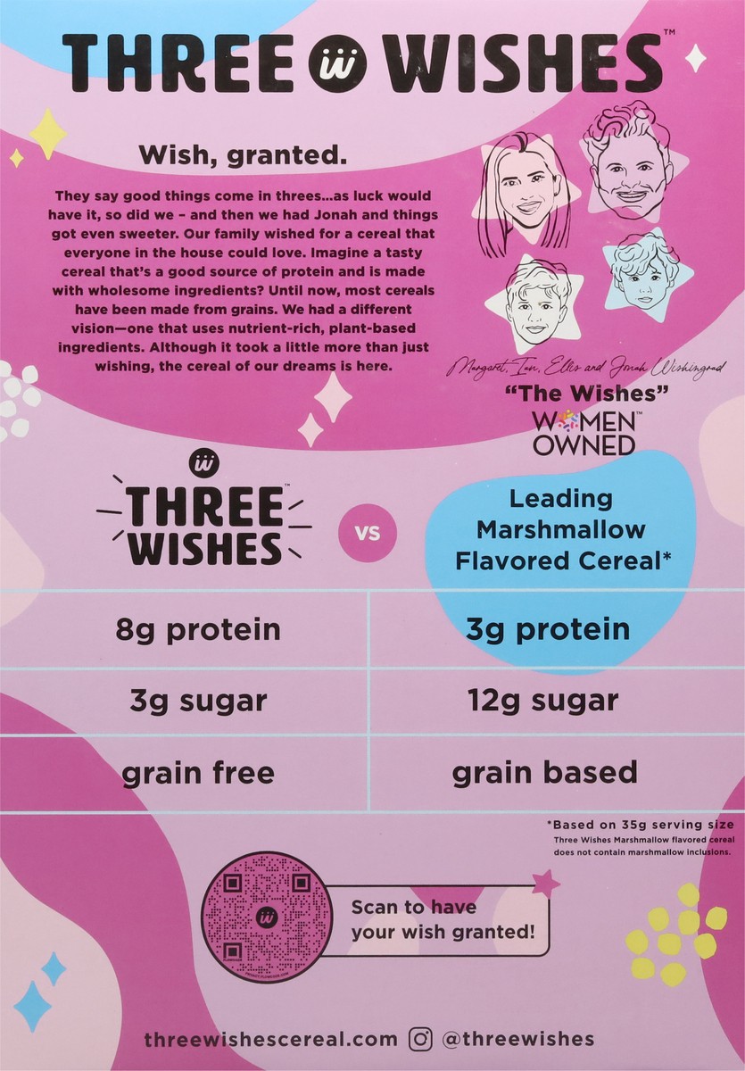 slide 3 of 9, Three Wishes Grain Free Marshmallow Cereal 8.6 oz, 8.6 oz