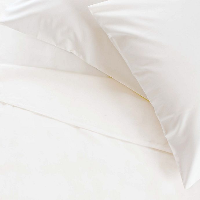 slide 1 of 2, Reverie Solid 300-Thread-Count Tencel Split California King Sheet Set - White, 1 ct