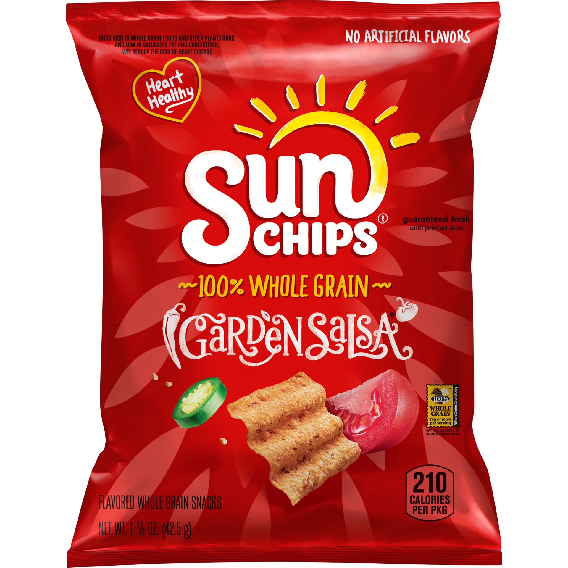 slide 1 of 5, SunChips Whole Grain Snacks, 1.5 oz