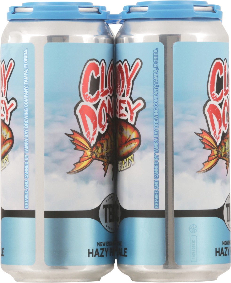slide 12 of 12, Tampa Bay Brewing Co Hazy Pale Ale New England Style Cloudy Donkey Beer 4 - 12 fl oz Cans, 4 ct