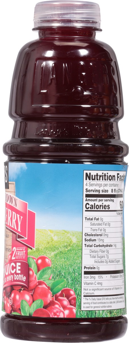 slide 8 of 9, Langers All Cranberry 100% Juice - 32 fl oz, 32 fl oz
