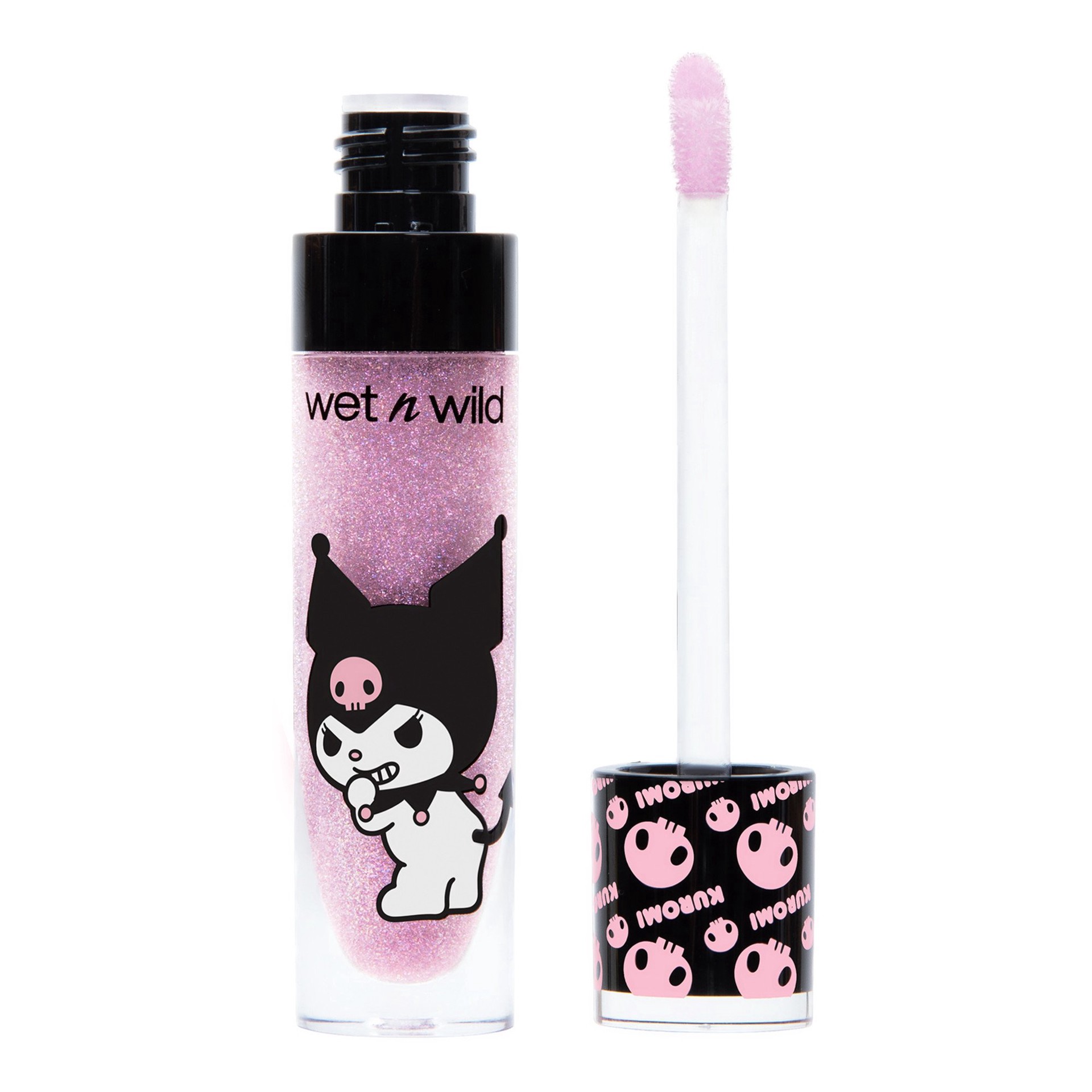 slide 1 of 1, wet n wild Sanrio Lip Gloss, Kuromi, 1 ct