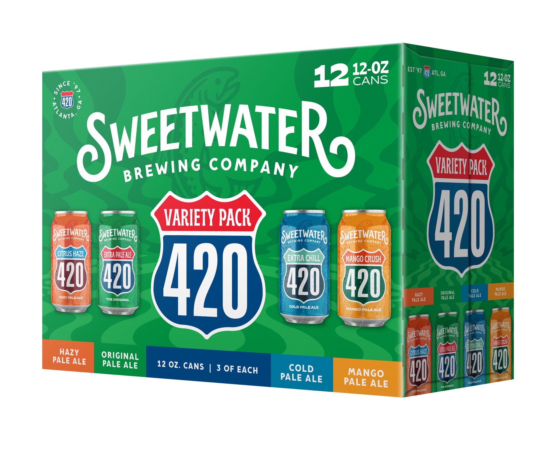 slide 1 of 12, 420 Variety 12 Pack 12oz Cans, 12 ct; 12 fl oz