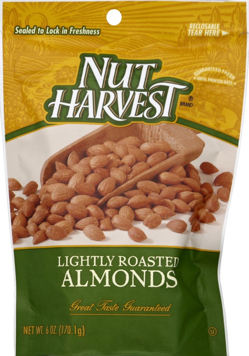 slide 2 of 3, Nut Harvest Lightly Roasted Almonds, 6 oz