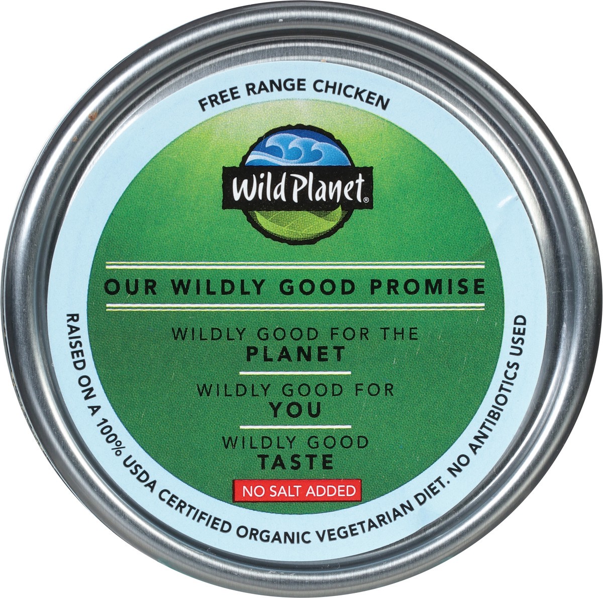 slide 9 of 9, Wild Planet No Salt Added Organic Roasted Chicken Breast with Rib Meat 5 oz, 5 oz