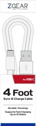Zgear Braided Sync & Charge Usb Cable