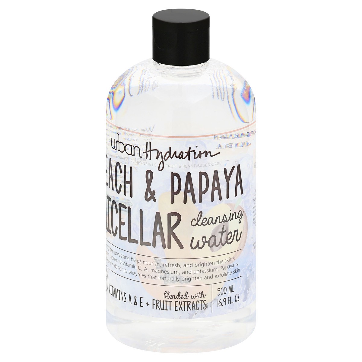 slide 7 of 12, Urban Hydration Peach & Papaya Micellar Cleansing Water 500 ml, 16.9 fl oz