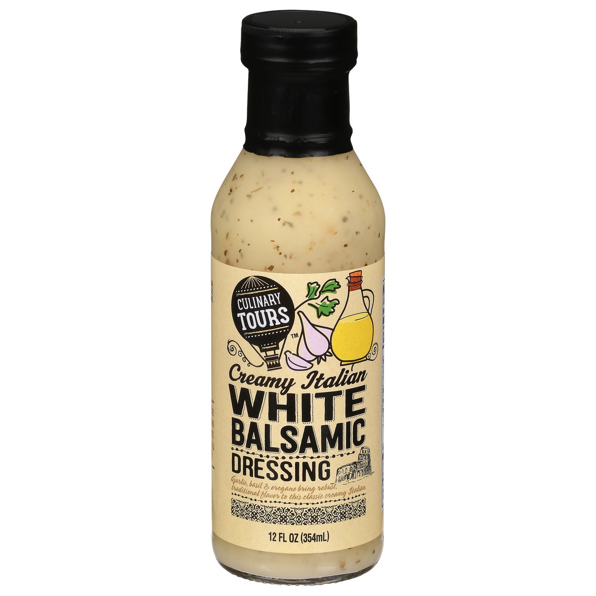 slide 1 of 9, Culinary Tours Creamy Italian White Balsamic Dressing 12 fl oz, 12 fl oz