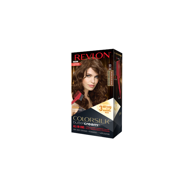 slide 1 of 1, Revlon Colorsilk Butter Cream Hair Color Medium Golden Brown, 43 gram