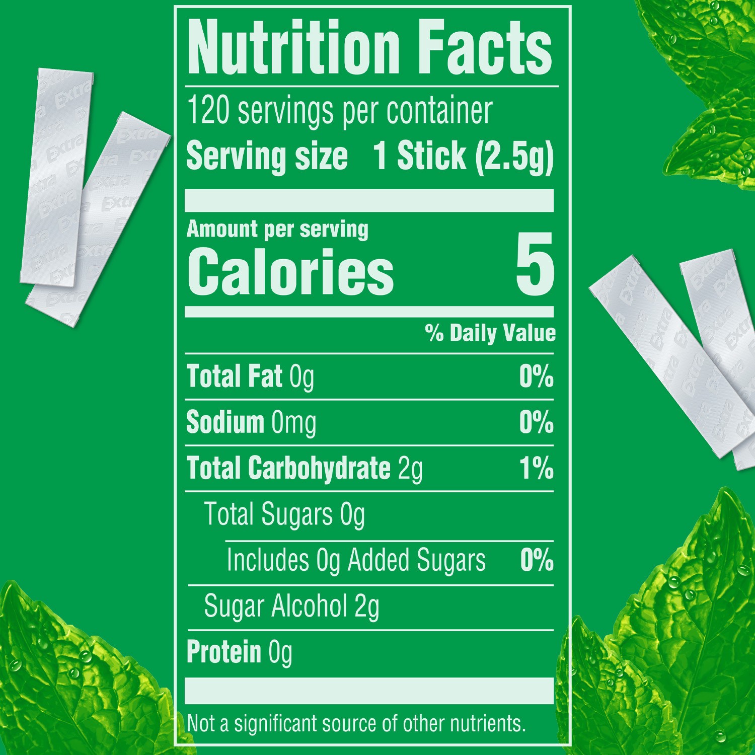 slide 8 of 8, EXTRA Spearmint Sugarfree Gum, value pack (8 packs total), 8 ct