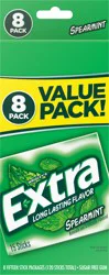 EXTRA Spearmint Sugarfree Gum, value pack (8 packs total)