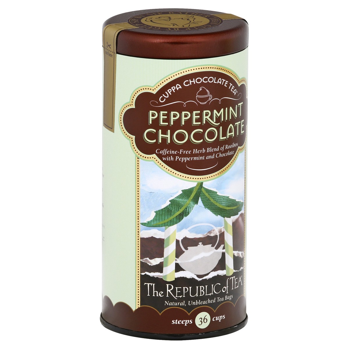 slide 7 of 9, The Republic of Tea Bags Peppermint Chocolate Tea - 36 ct, 36 ct