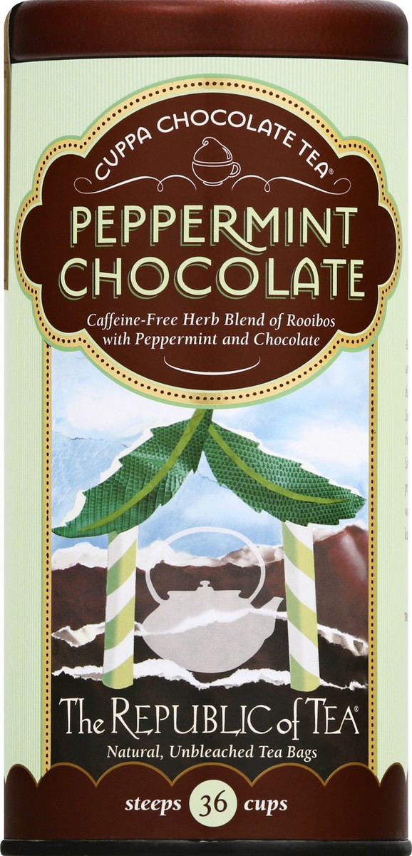 slide 4 of 9, The Republic of Tea Bags Peppermint Chocolate Tea - 36 ct, 36 ct