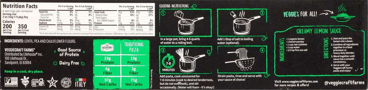slide 2 of 14, Veggiecraft Spaghetti 8 oz, 16 oz