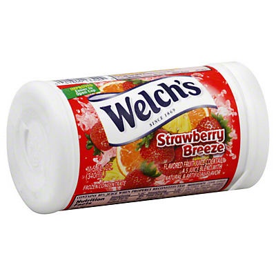 slide 1 of 1, Welch'ss Frozen Strawberry Breeze Flavored Fruit Juice Cocktail, 11.5 oz