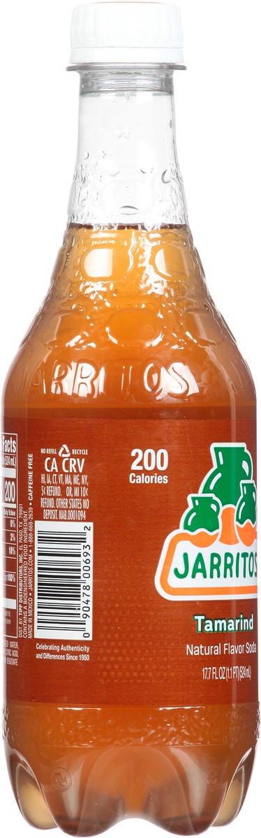 slide 4 of 9, Jarritos Natural Flavor Tamarind Soda - 17.70 fl oz, 524 ml