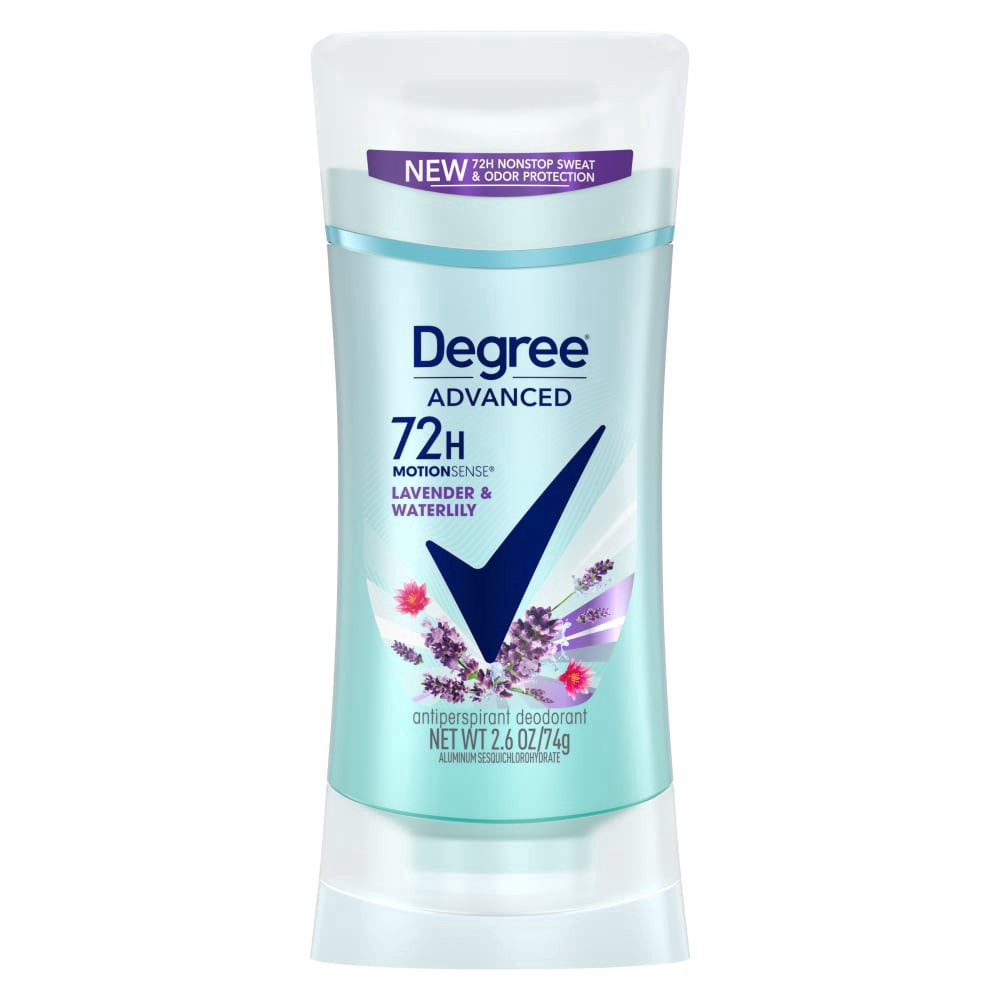 slide 3 of 6, Degree Advanced Lavender & Waterlily Antiperspirant Deodorant 2.6 oz, 2.6 oz