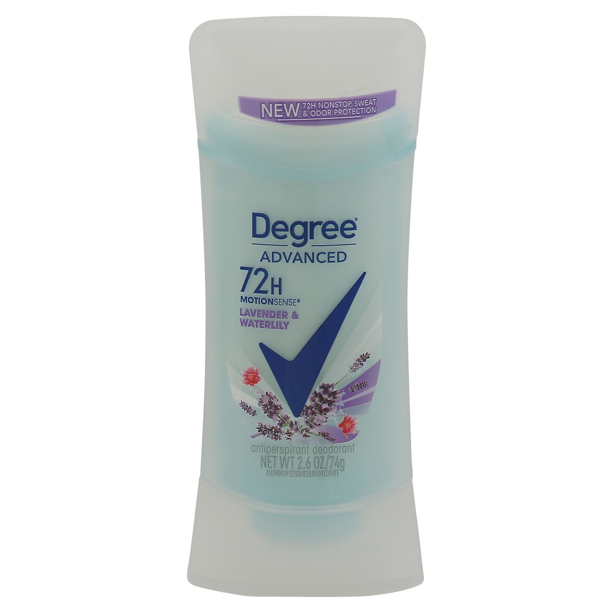 slide 1 of 6, Degree Advanced Lavender & Waterlily Antiperspirant Deodorant 2.6 oz, 2.6 oz