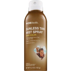 slide 1 of 1, CVS Health Deep Color Sunless Tan Mist Spray, 5.3 oz