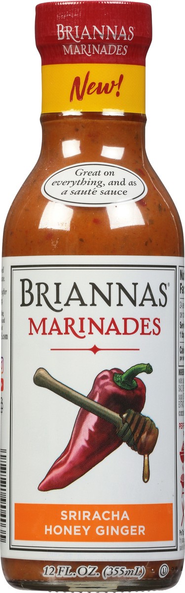 slide 8 of 14, BRIANNAS Sriracha Honey Ginger Marinades 12 fl oz, 12 oz