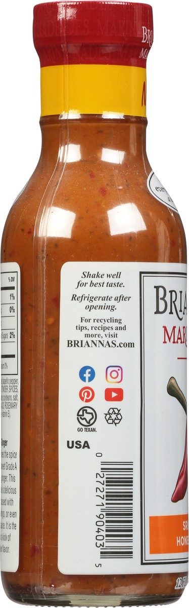 slide 4 of 14, BRIANNAS Sriracha Honey Ginger Marinades 12 fl oz, 12 oz