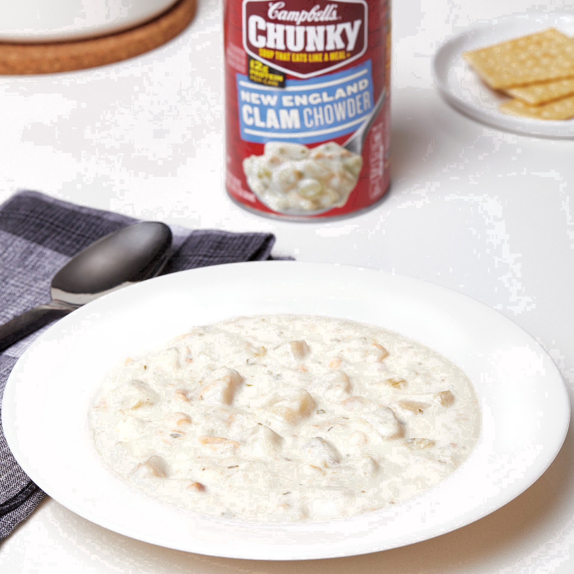 slide 32 of 104, Campbell's Chunky New England Clam Chowder Soup, 18.8 oz