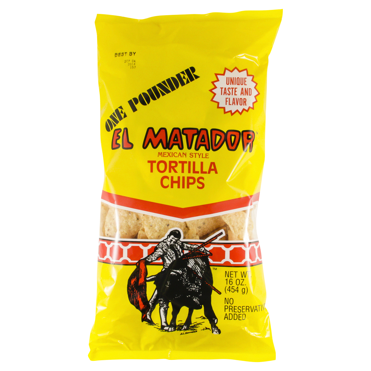 slide 1 of 5, El Matador White Tortilla Chip, 16 oz