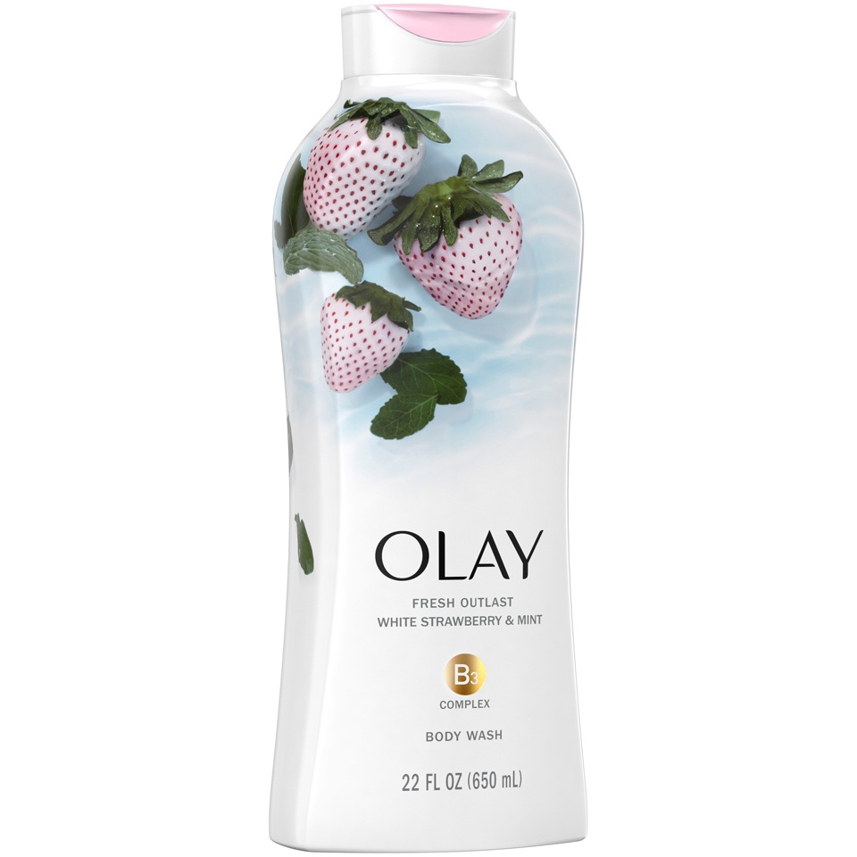 olay body wash white strawberry