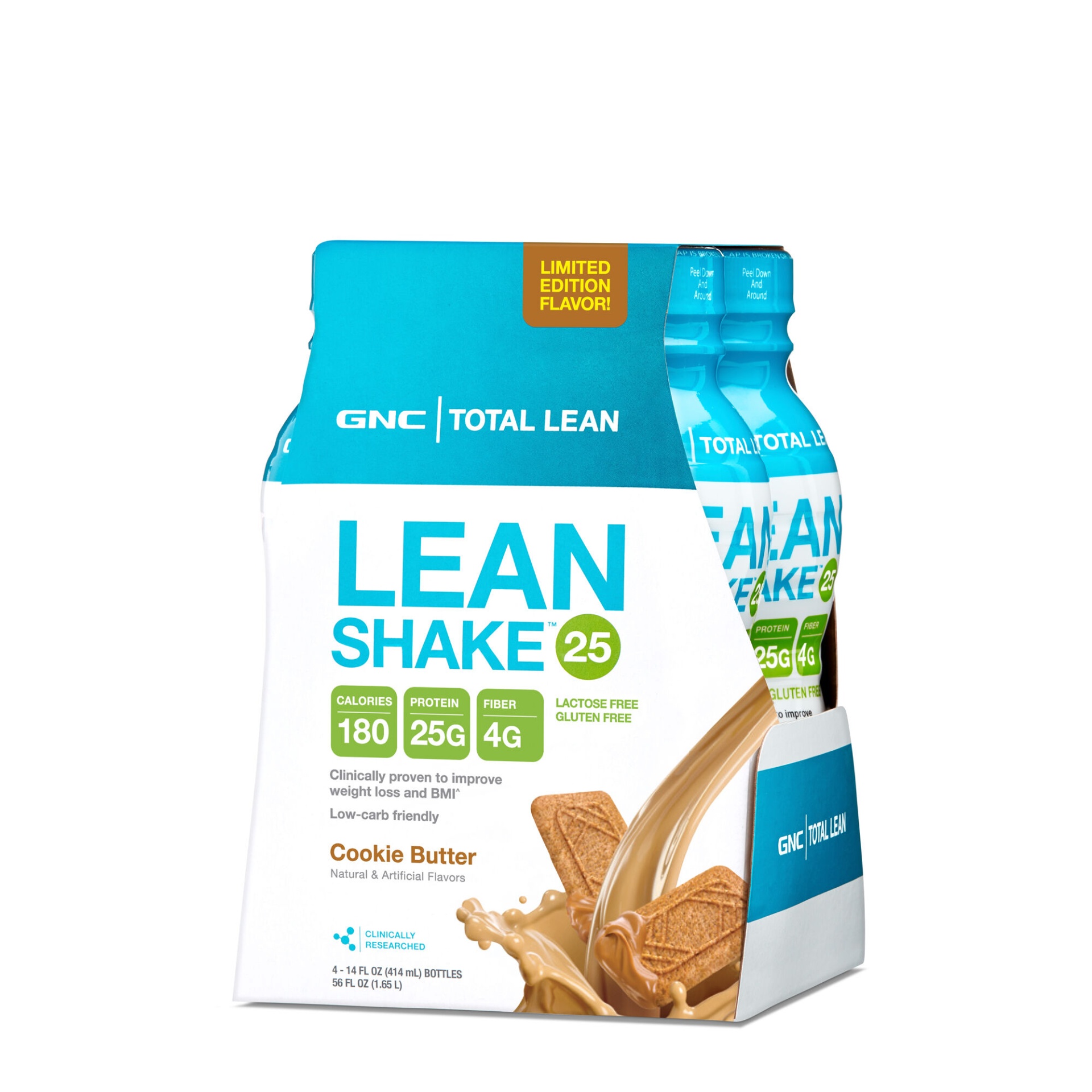 slide 1 of 1, GNC Total Lean Shake&nbsp;Pumkin&nbsp;Spice 4&nbsp;pk, 14 oz