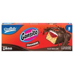 Marinela Gansito Chocolatey Filled Snack Cake, 8 packs, 14.08 oz